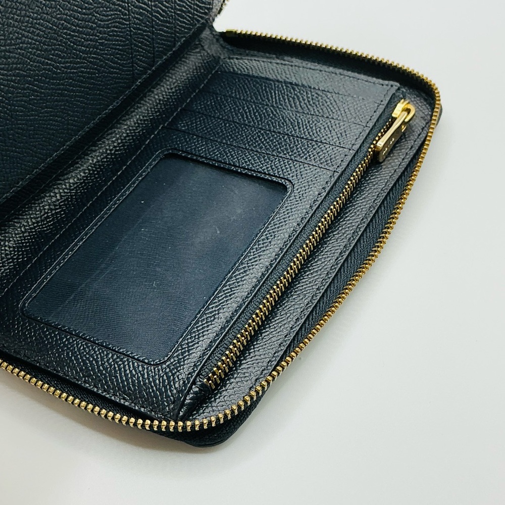 Coach Night Dessert Postcard C4533 Id Zip Wallet Midnight Blue - Picture 6 of 12